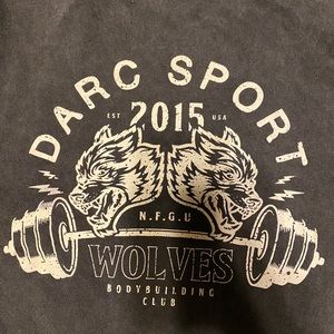 Darc Sport CAP SLEEVE (DROP) TEE IN VINTAGE BLACK